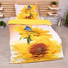3D povlečení 140x200+70x90 Slunečnice