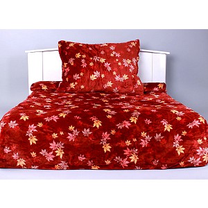 Mikroplyšové povlečení Premium 140x200+70x90 Padající listí