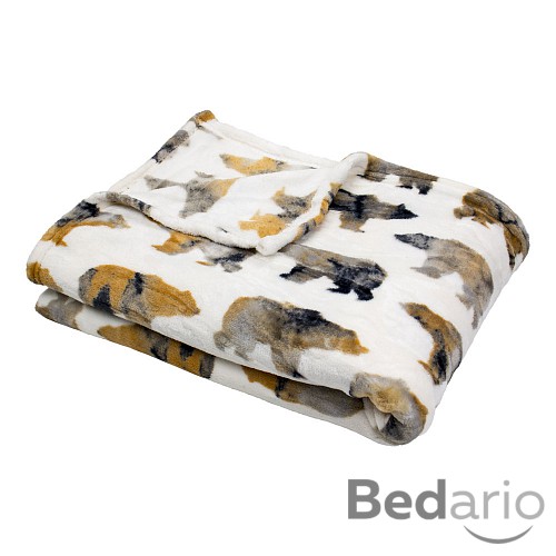 Mikroflanelová deka premium 150x200 - Pictures - Medvěd