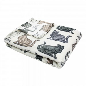 Mikroflanelová deka premium 150x200 - Pictures - Kočka