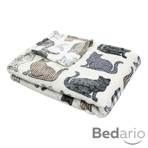 Mikroflanelová deka premium 150x200 - Pictures - Kočka