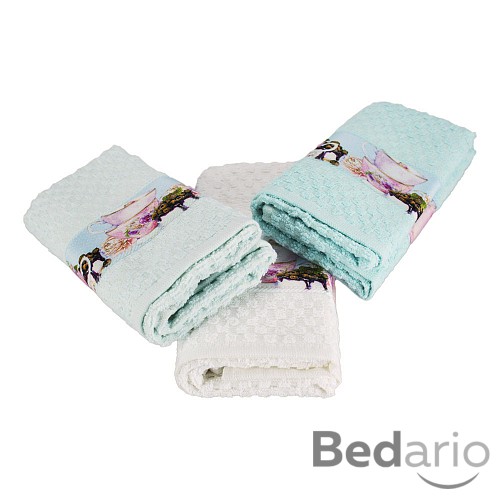 Tea flowers dárkový set - vaflové utěrky 3ks