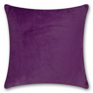Povlak na polštářek mikroflanel 45x45 Tmavě fialová
