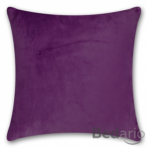 Povlak na polštářek mikroflanel 45x45 Tmavě fialová