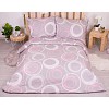 Bavlněné povlečení economy 220x200+70x90 Kruhomalba růžové