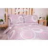 Bavlněné povlečení economy 220x200+70x90 Kruhomalba růžové