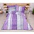 Bavlněné povlečení economy 220x200+70x90 Wild stripes fialové