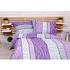 Bavlněné povlečení economy 220x200+70x90 Wild stripes fialové