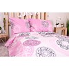 Bavlněné povlečení economy 220x200+70x90 Mandala růžové