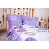 Bavlněné povlečení economy 220x200+70x90 Mandala fialové