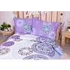 Bavlněné povlečení economy 220x200+70x90 Mandala fialové