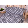Bavlněné povlečení economy 220x200+70x90 Mříž ozdobná šedé