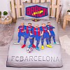 Bavlněné povlečení 140x200+70x90 FC Barcelona šedé