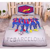 Bavlněné povlečení 140x200+70x90 FC Barcelona šedé