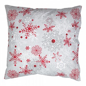 Vánoční povlak VLOČKY na šedém 40x40