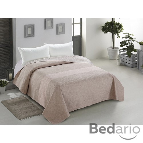 Prošívaný dekorační přehoz 260x280 Decor beige