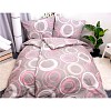 Bavlněné povlečení economy 140x200+70x90 Kruhomalba růžové