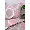 Bavlněné povlečení economy 140x200+70x90 Kruhomalba růžové