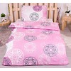 Bavlněné povlečení economy 140x200+70x90 Mandala růžové