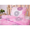 Bavlněné povlečení economy 140x200+70x90 Mandala růžové