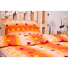 Bavlněné povlečení economy 140x200+70x90 Squares orange