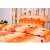 Bavlněné povlečení economy 140x200+70x90 Squares orange