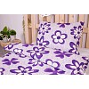 Bavlněné povlečení economy 140x200+70x90 Flora fialové
