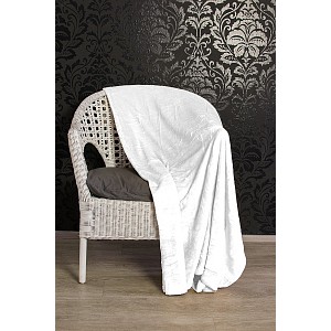 Mikroflanelová deka DeLuxe 150x200 - Bílá