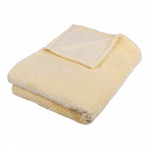 Mikroflanelová deka ŽAKÁR Premium 150x200 - Světle meruňková