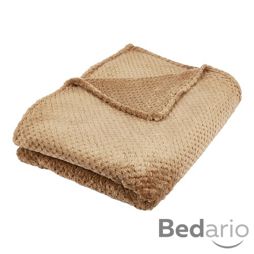 Mikroflanelová deka ŽAKÁR Premium 150x200 - Hnědá