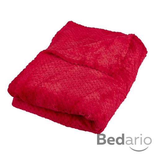 Mikroflanelová deka ŽAKÁR Premium 150x200 - Červená