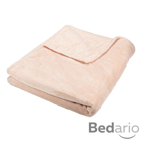 Mikroflanelová deka Premium 150x200 - Světle lososová