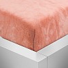 Mikroplyšové prostěradlo 140x200 Elegance - Lososová