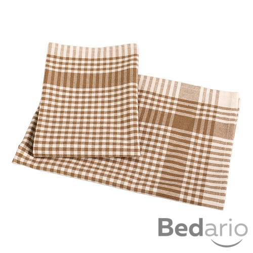 Kuchyňská utěrka Klasik - Hnědo béžová