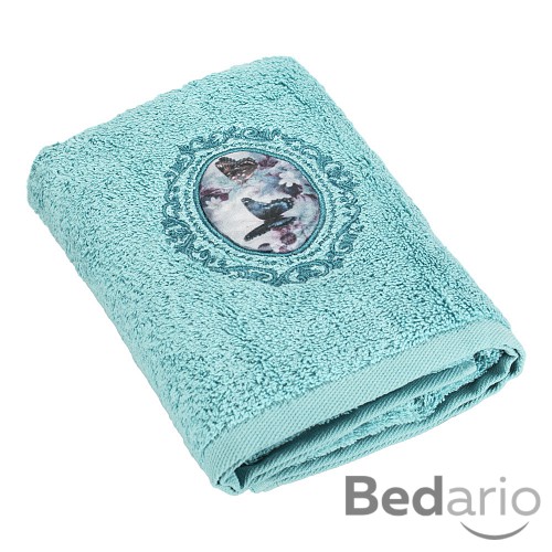 Froté ručník LIMITED - Motýli tyrkysová