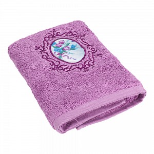 Froté ručník LIMITED - Kytice fialová