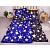 Sedmidílná sada hebkého povlečení 140x200+70x90 Black & Blue Stars