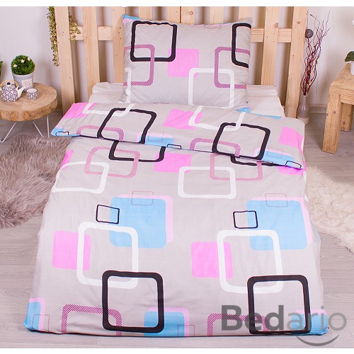 Povlečení mikrovlákno LIMITED 140x200+70x90 Square frames