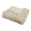 Luxusní deka s dlouhým vlasem 230x200 - Béžová
