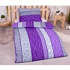 Flanelové povlečení top economy 140x200+70x90 Wild stripes fialové