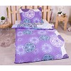 Flanelové povlečení top economy 140x200+70x90 Mandala fialové