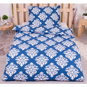 Flanelové povlečení top economy 140x200+70x90 Blue ornate