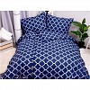 Flanelové povlečení top economy 140x200+70x90 Mříž ozdobná modré
