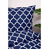 Flanelové povlečení top economy 140x200+70x90 Mříž ozdobná modré