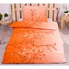 Krepové povlečení 140x200+70x90 Stromy oranžové