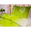 Krepové povlečení Deluxe 140x200+70x90 Pampeliška zelená
