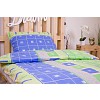Flanelové povlečení DELUXE 140x200+70x90 Zeleno-modré nekonečno