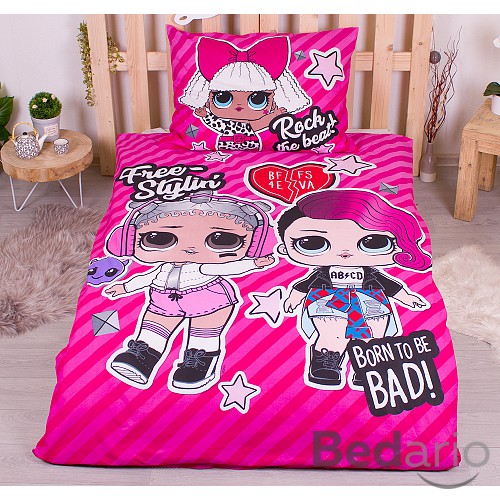 Bavlněné povlečení 140x200+70x90 LOL Rock the beat