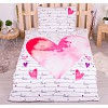 Bavlněné povlečení 140x200+70x90 Srdce z lásky