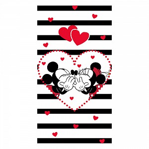 Osuška 70x140 - Mickey a Minnie Stripes